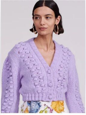 Hayley Menzies Gloria alpaca cropped Cardi sz S